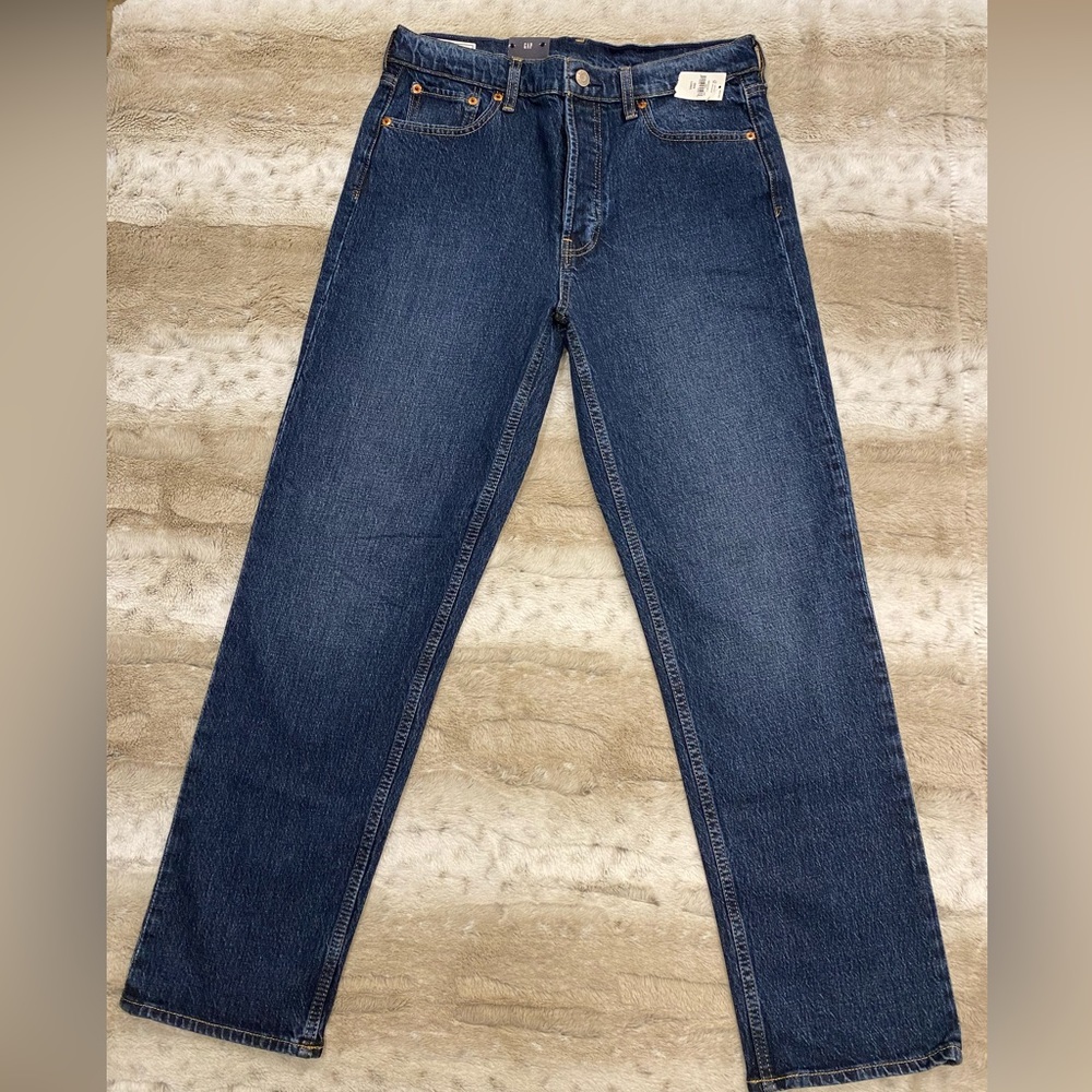 NWT Gap High Rise Cheeky Straight Jeans Size 29/8 Long